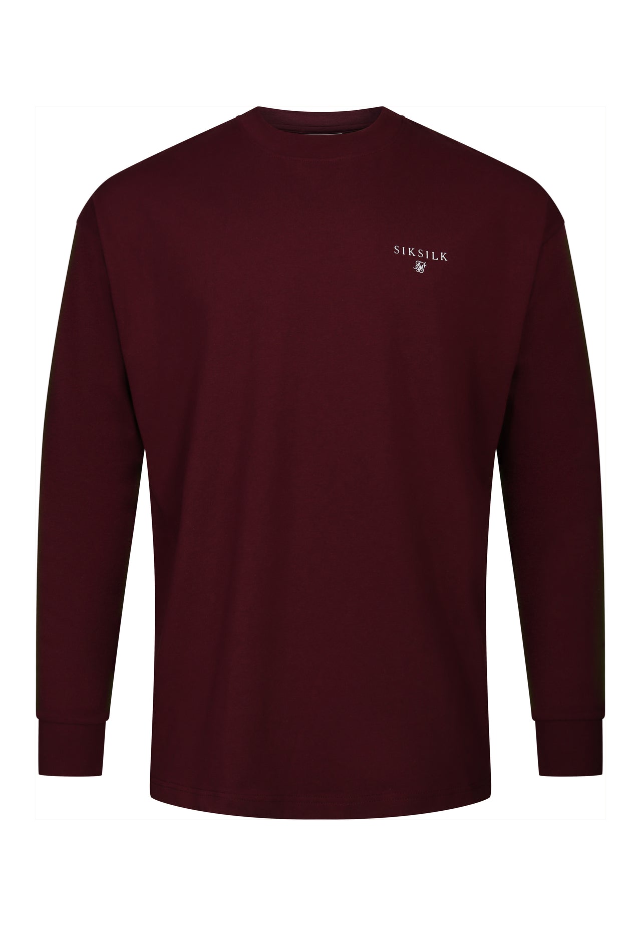 Burgundy Long Sleeve T-Shirt (5)