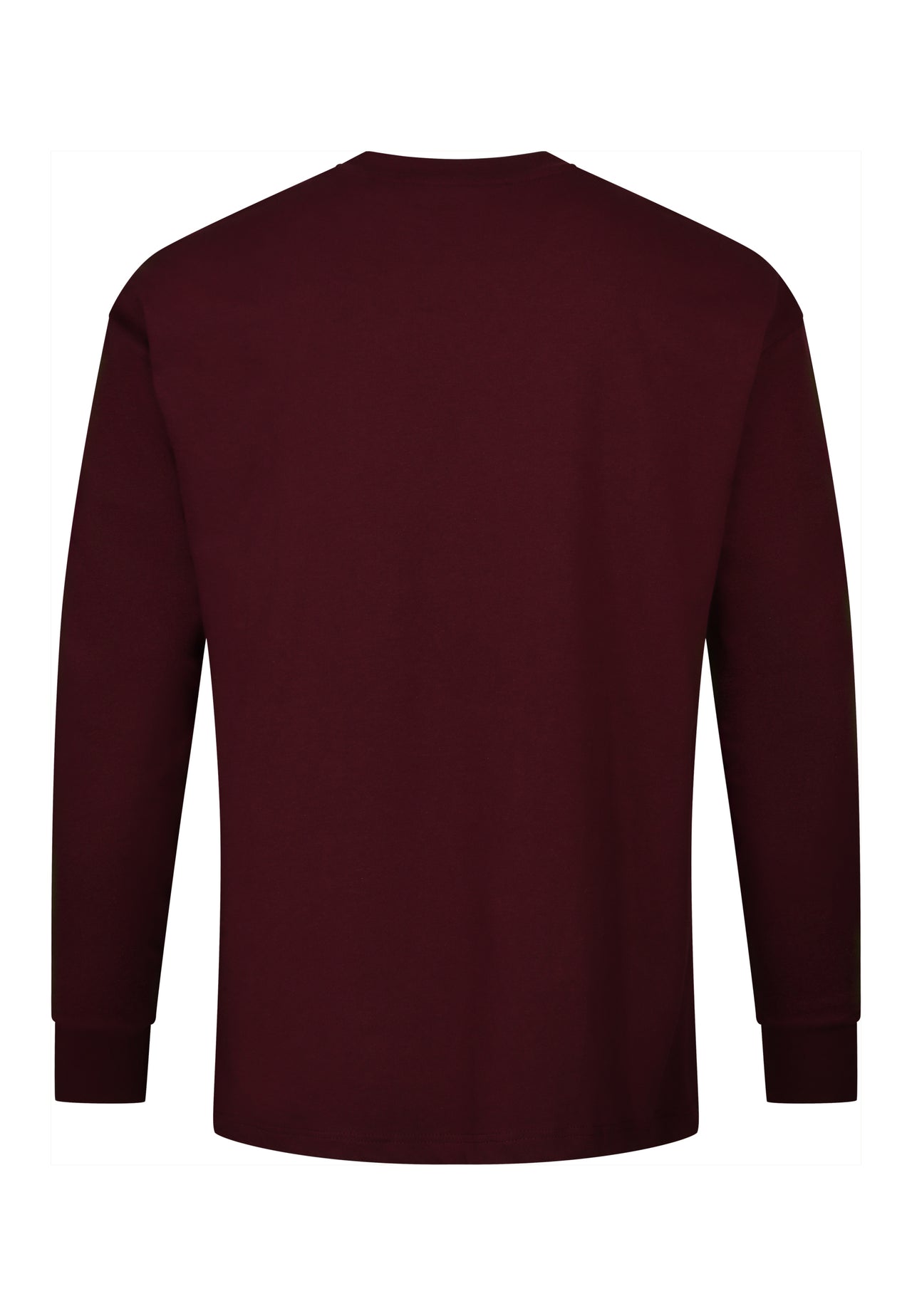 Burgundy Long Sleeve T-Shirt (6)