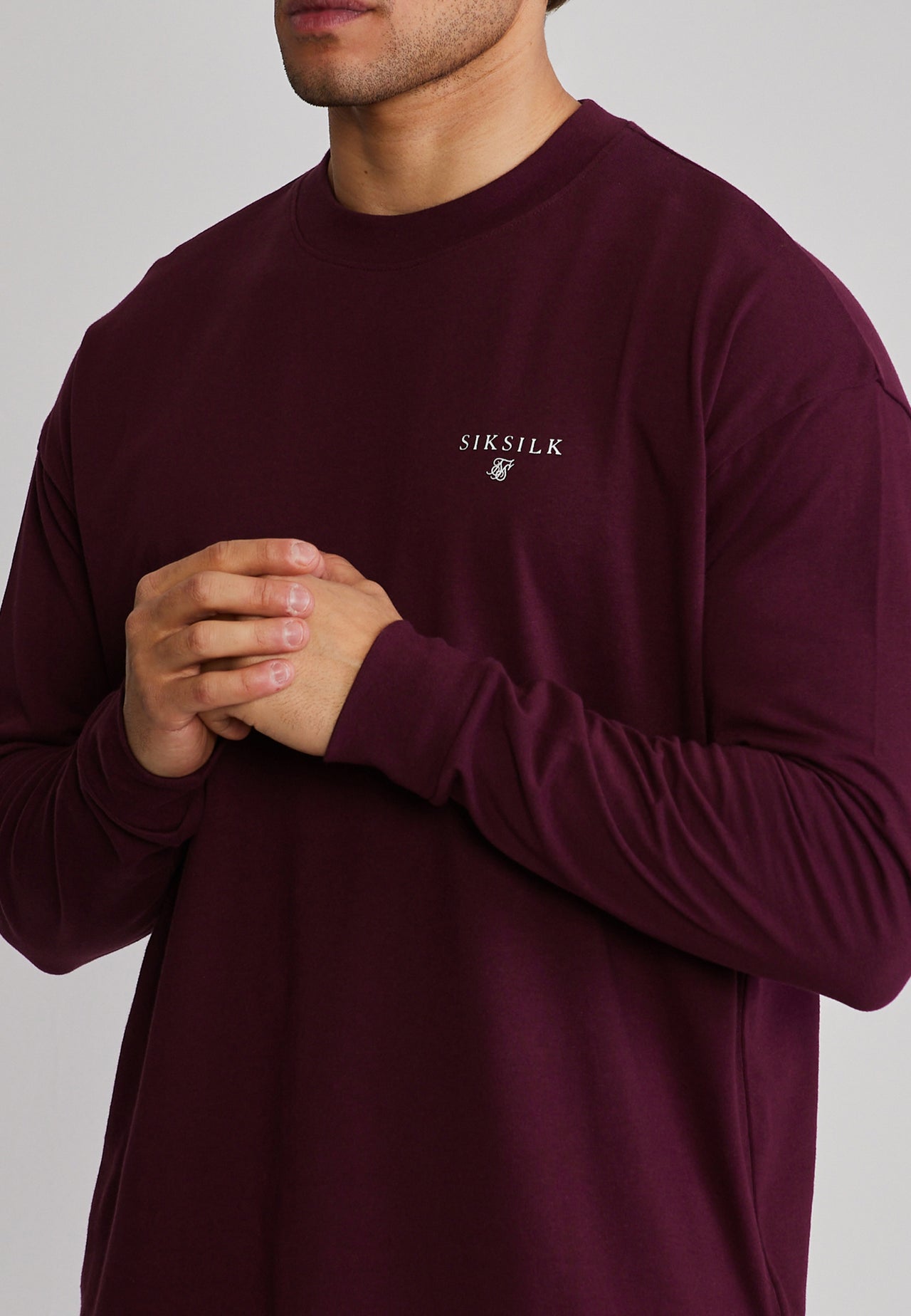 Burgundy Long Sleeve T-Shirt (1)