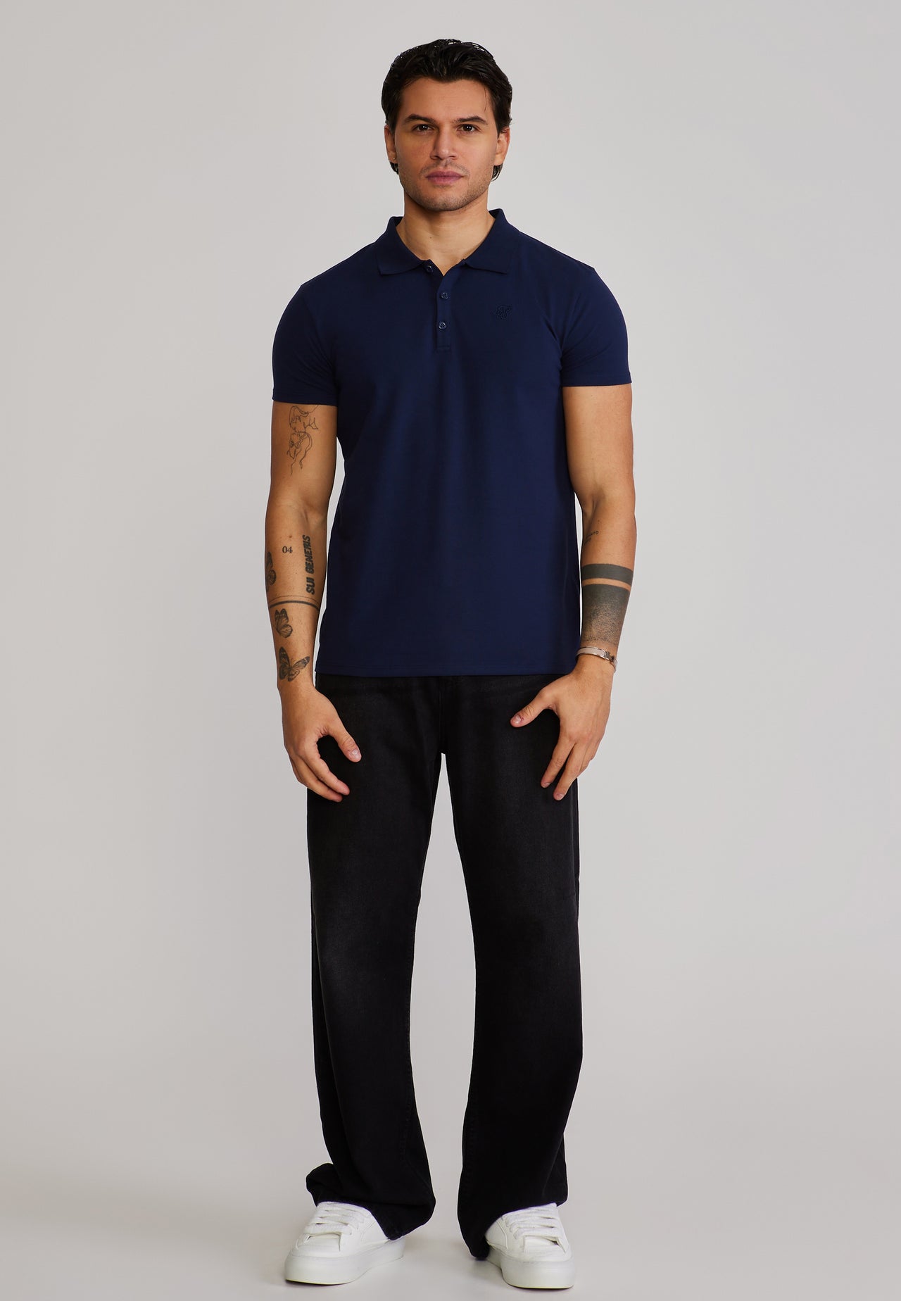 Navy Polo T-Shirt (2)