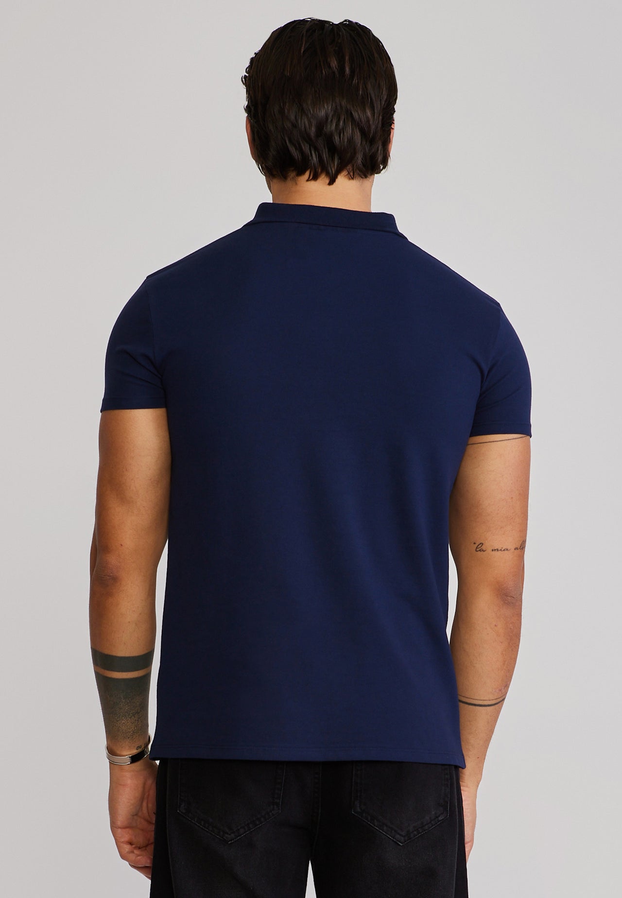 Navy Polo T-Shirt (4)