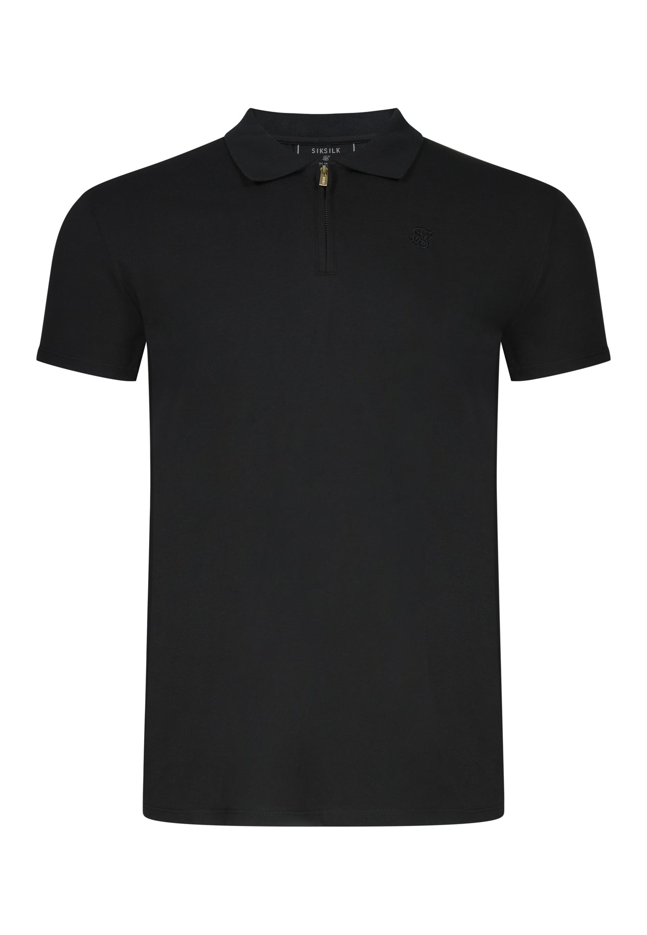 Black Zip Polo T-Shirt (5)
