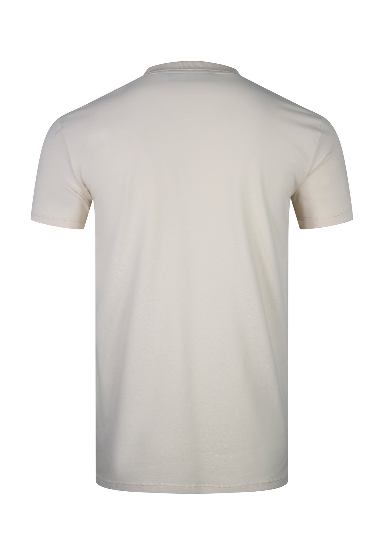 Ecru Zip Polo T-Shirt (6)