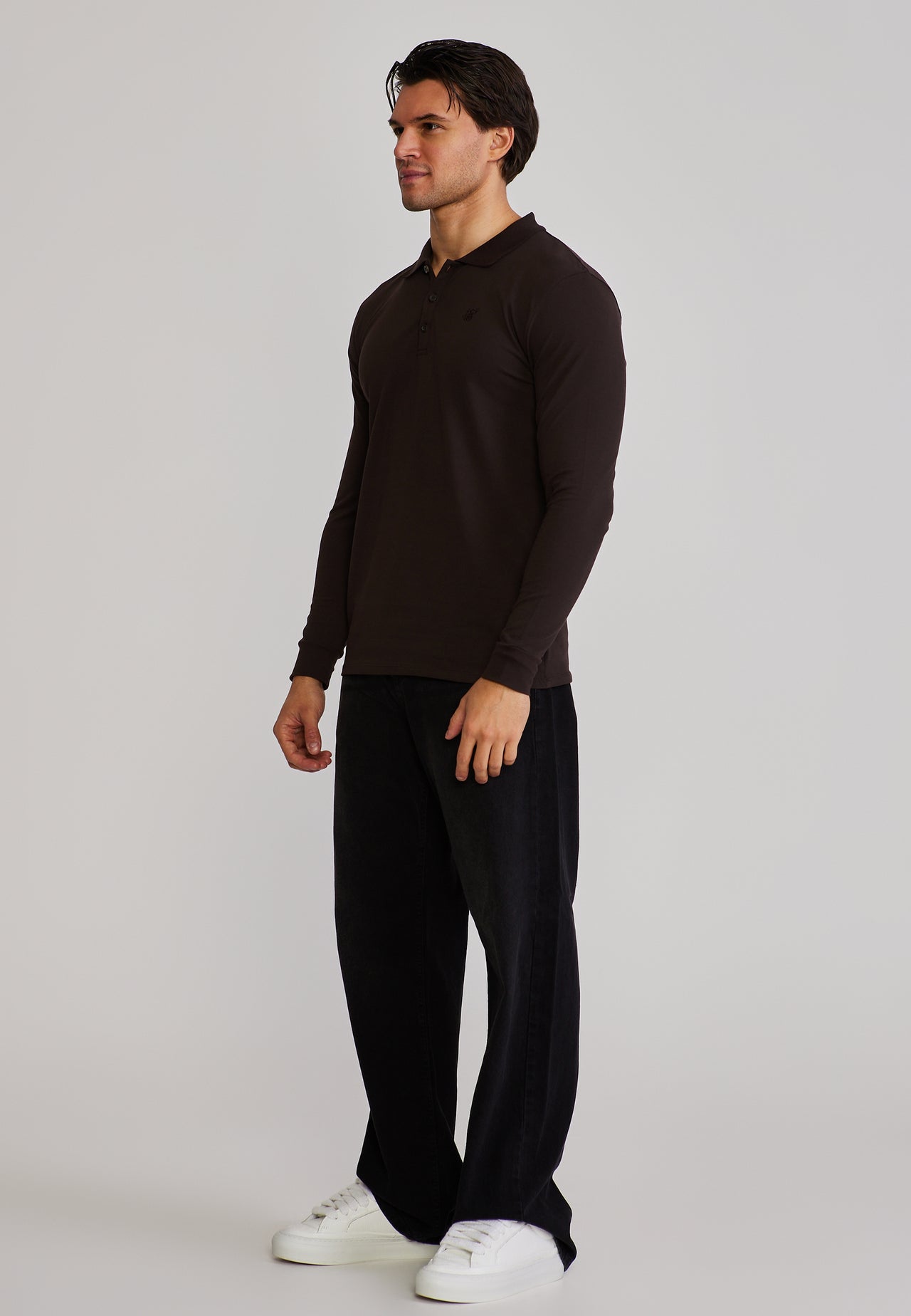 Brown LS Button Polo (3)