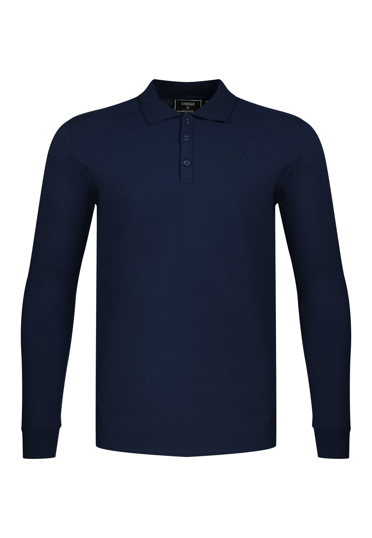 Navy LS Button Polo (5)