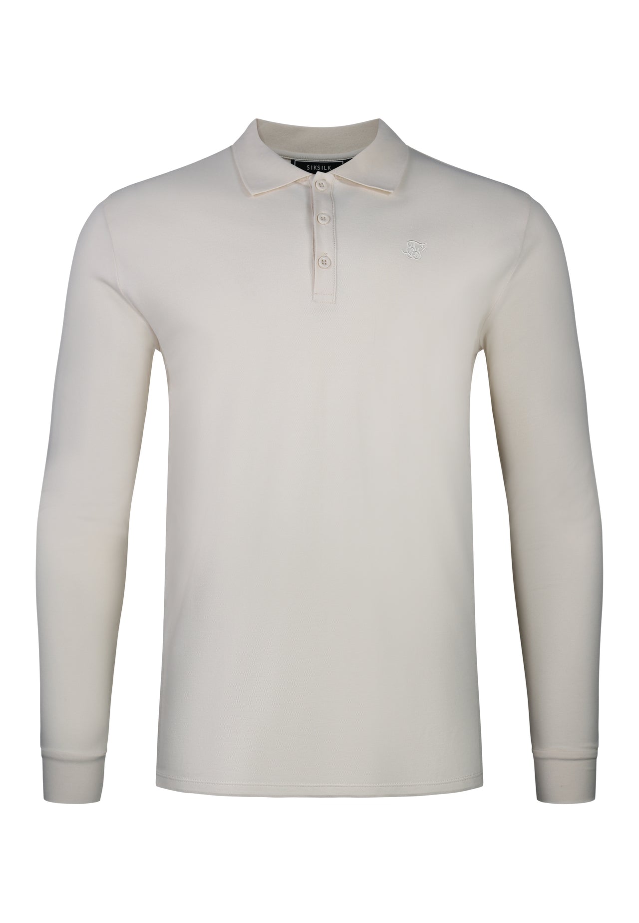 Ecru LS Button Polo (4)