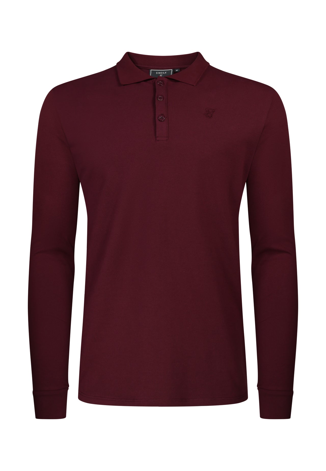 Burgundy LS Button Polo (5)