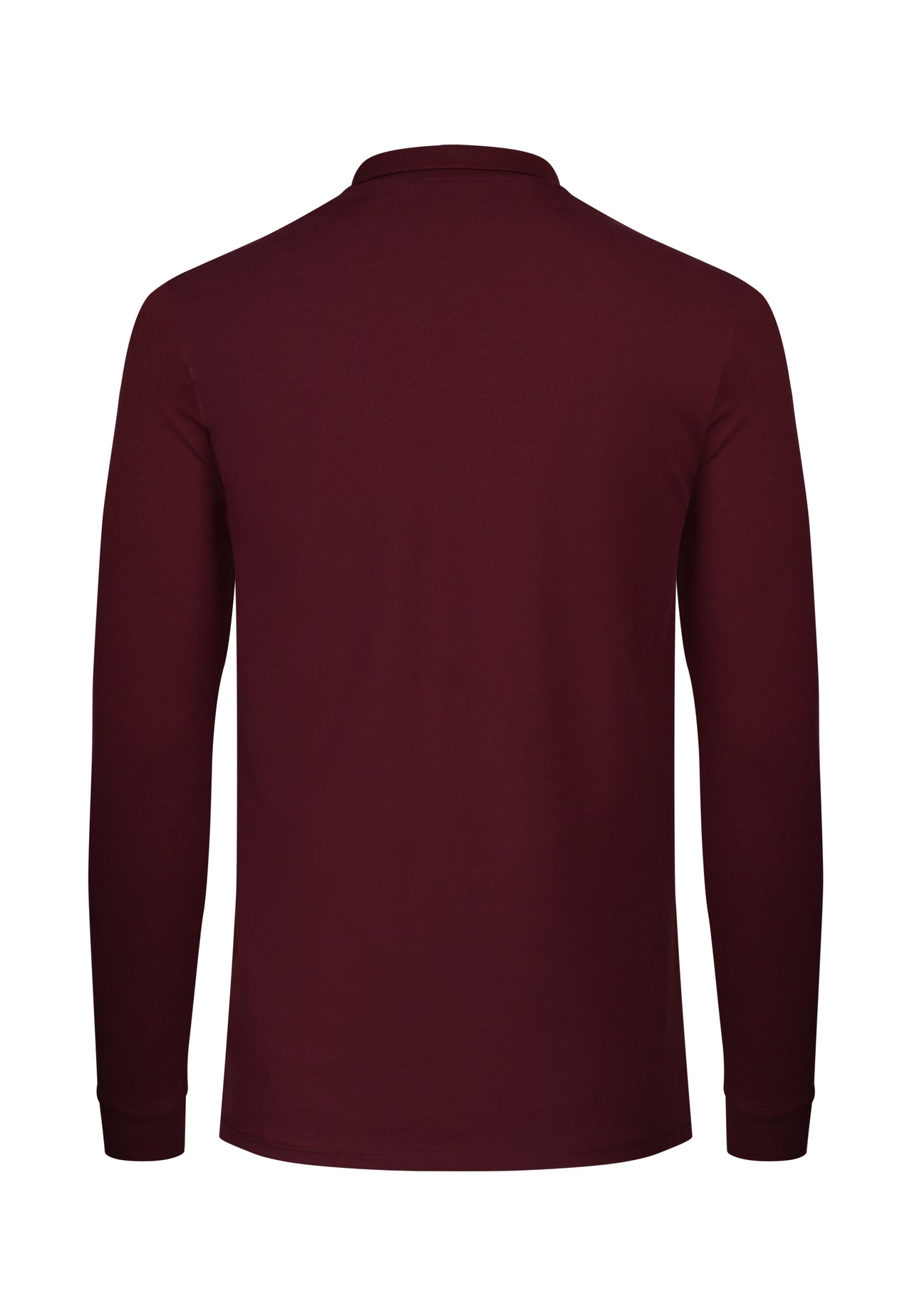 Burgundy LS Button Polo (6)