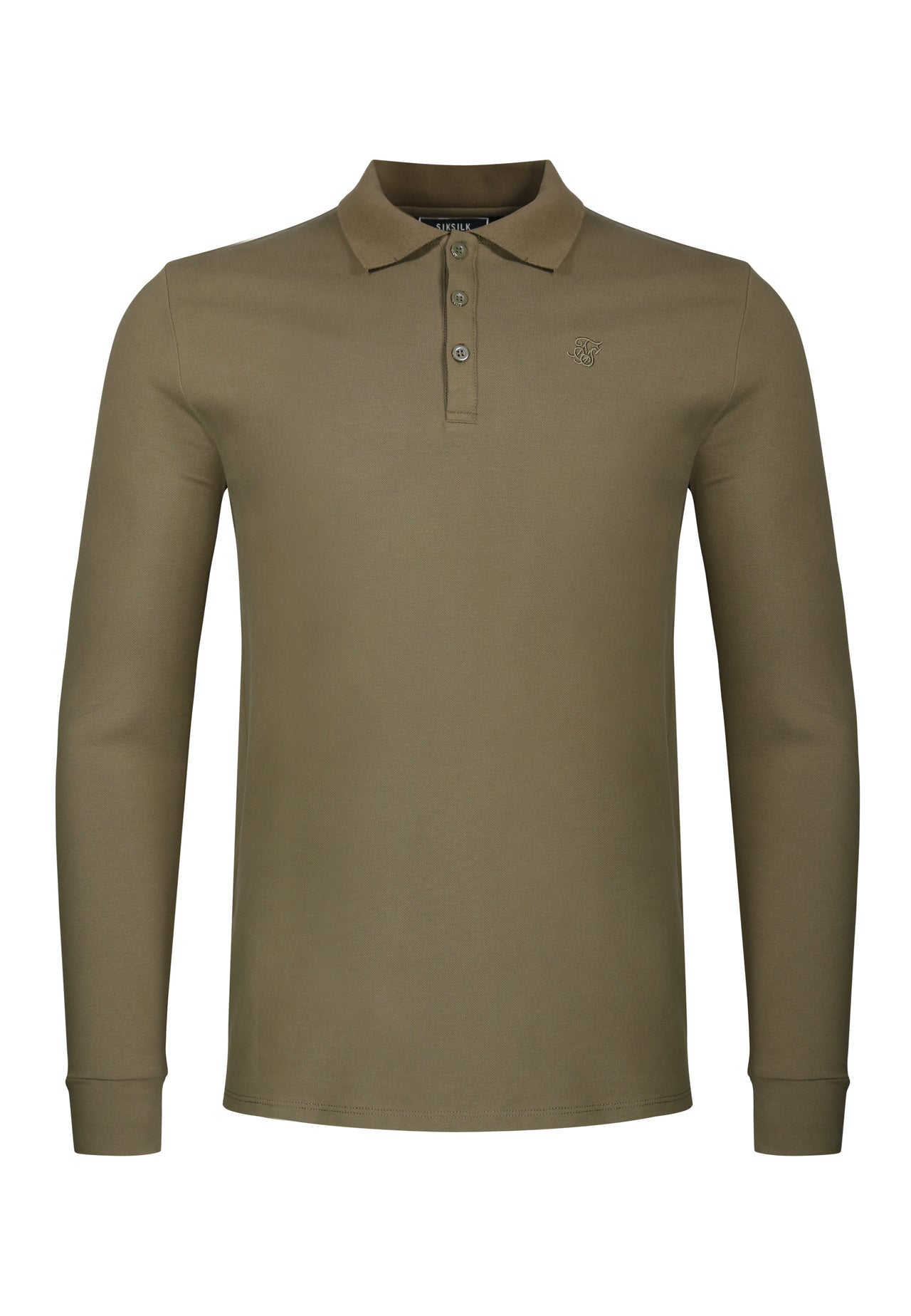 Khaki Green LS Button Polo (5)