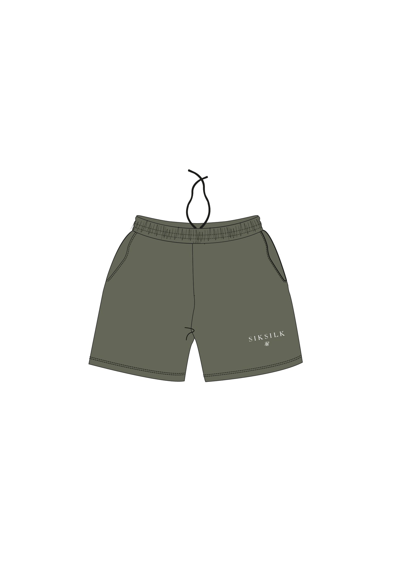 Khaki Green Swim Shorts
