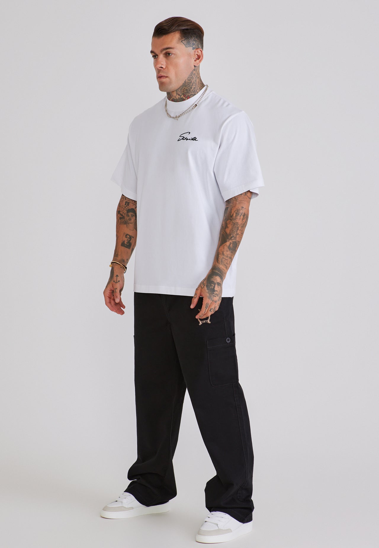 White Script T-Shirt (3)