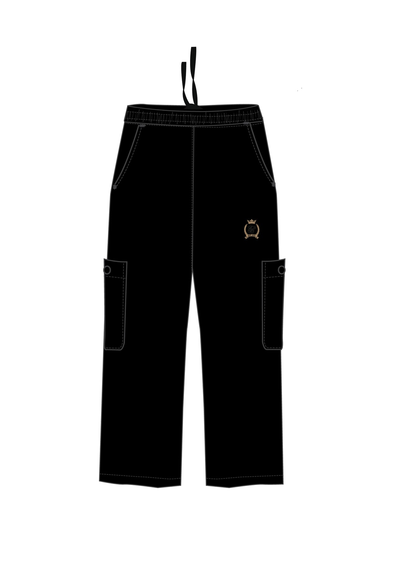 Black Baggy Cargos