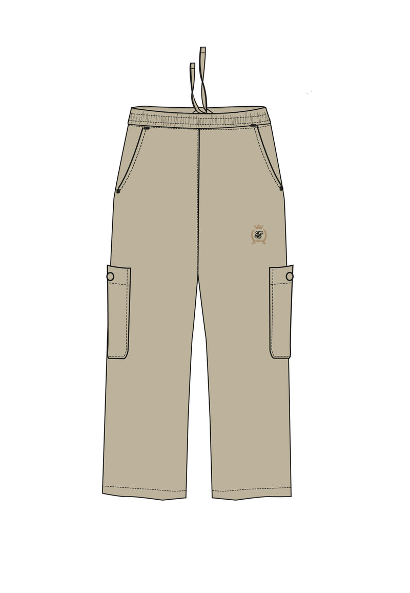 Beige Baggy Cargos