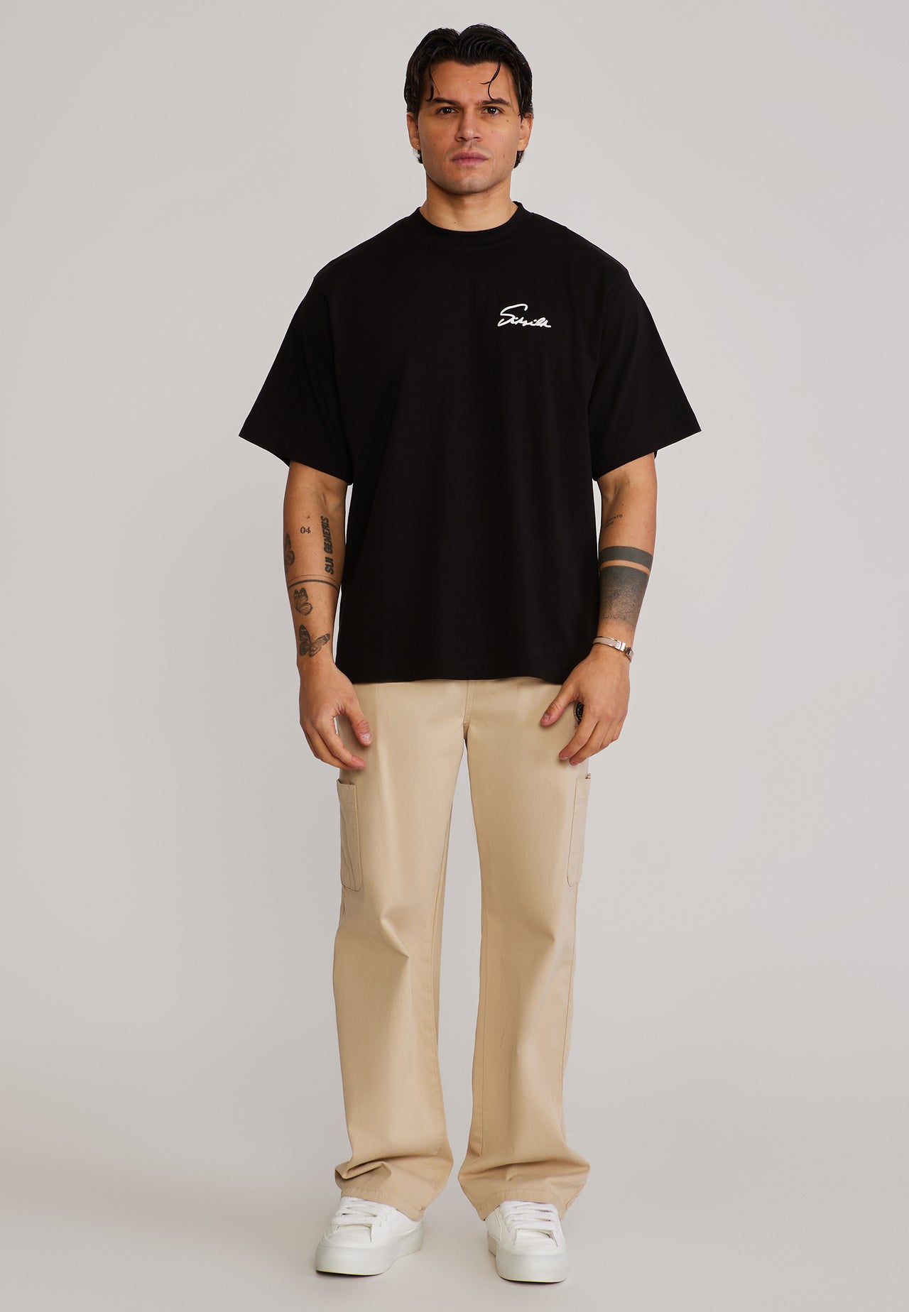 Beige Baggy Cargos (1)