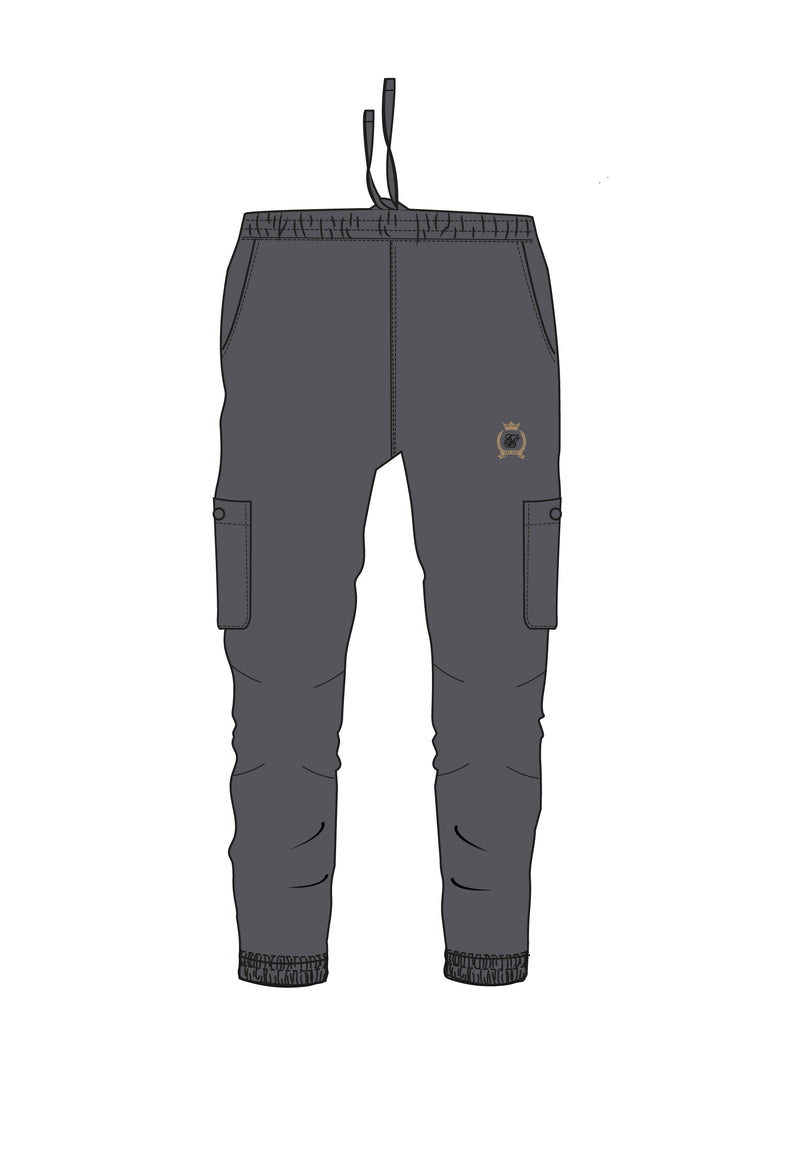 Grey Slim Fit Cargos