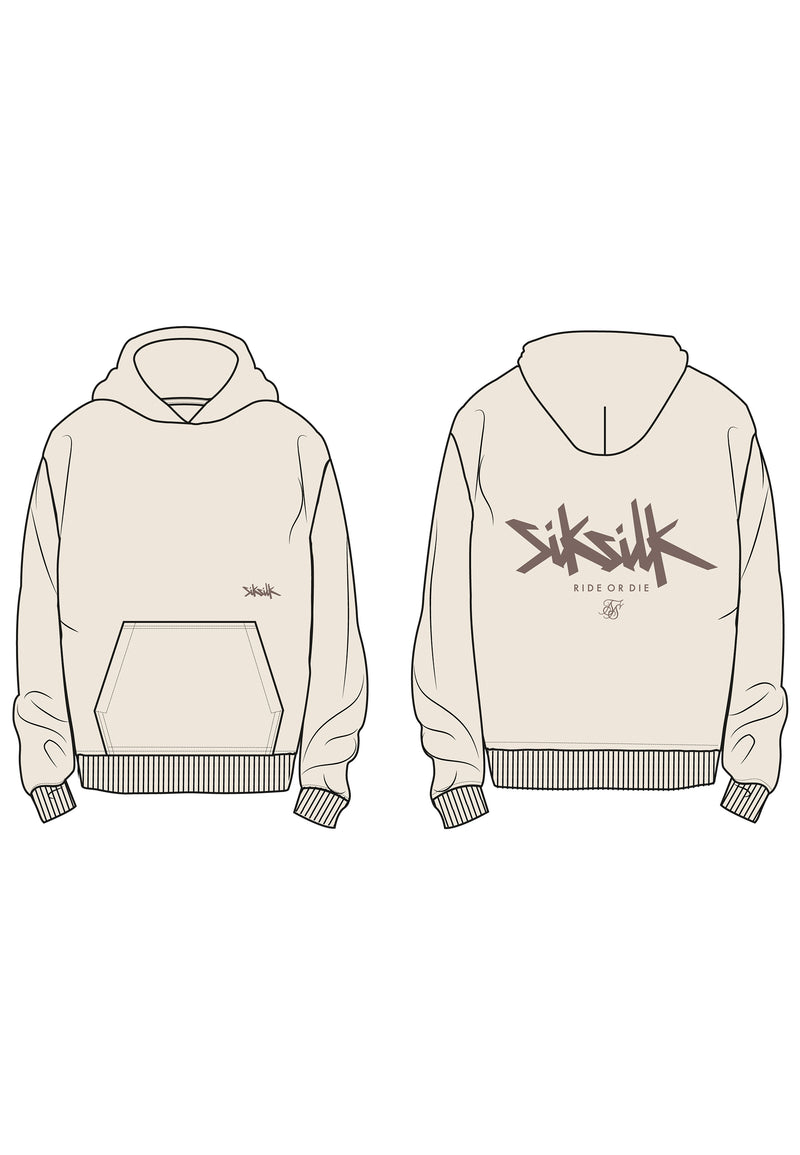 Ecru Graphic Hoodie