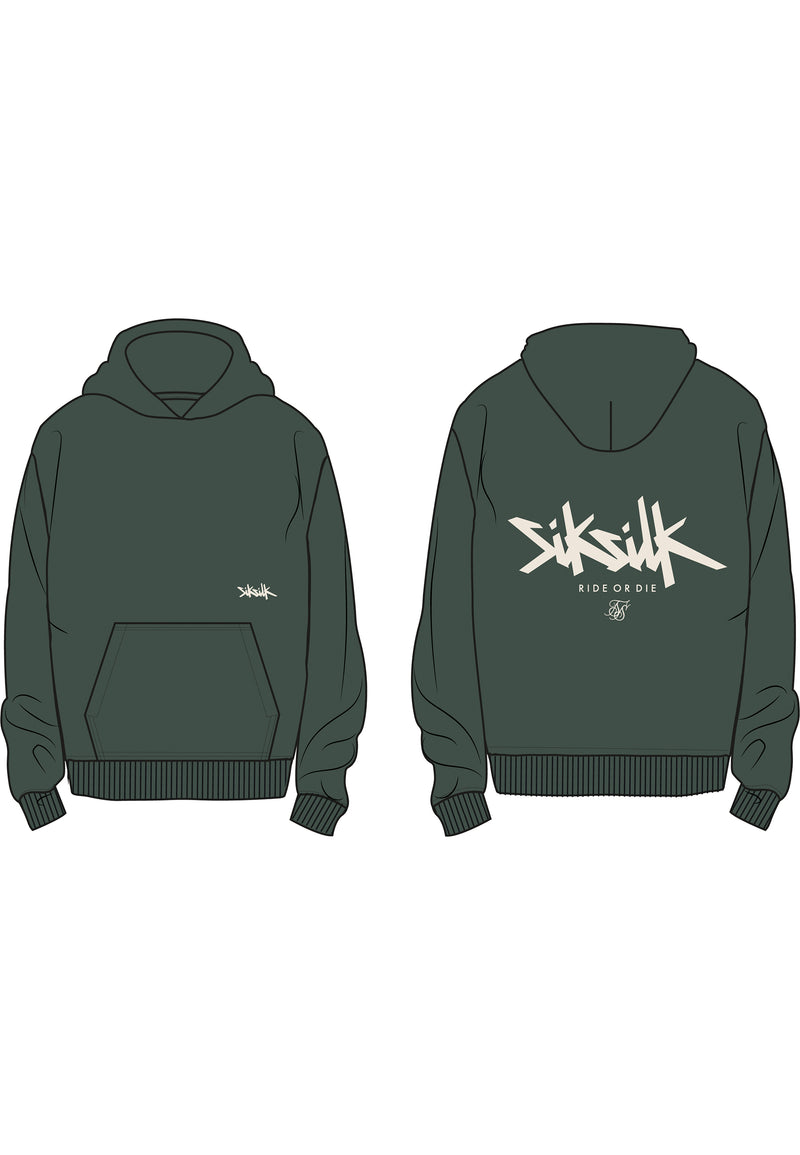 Green Graphic Hoodie