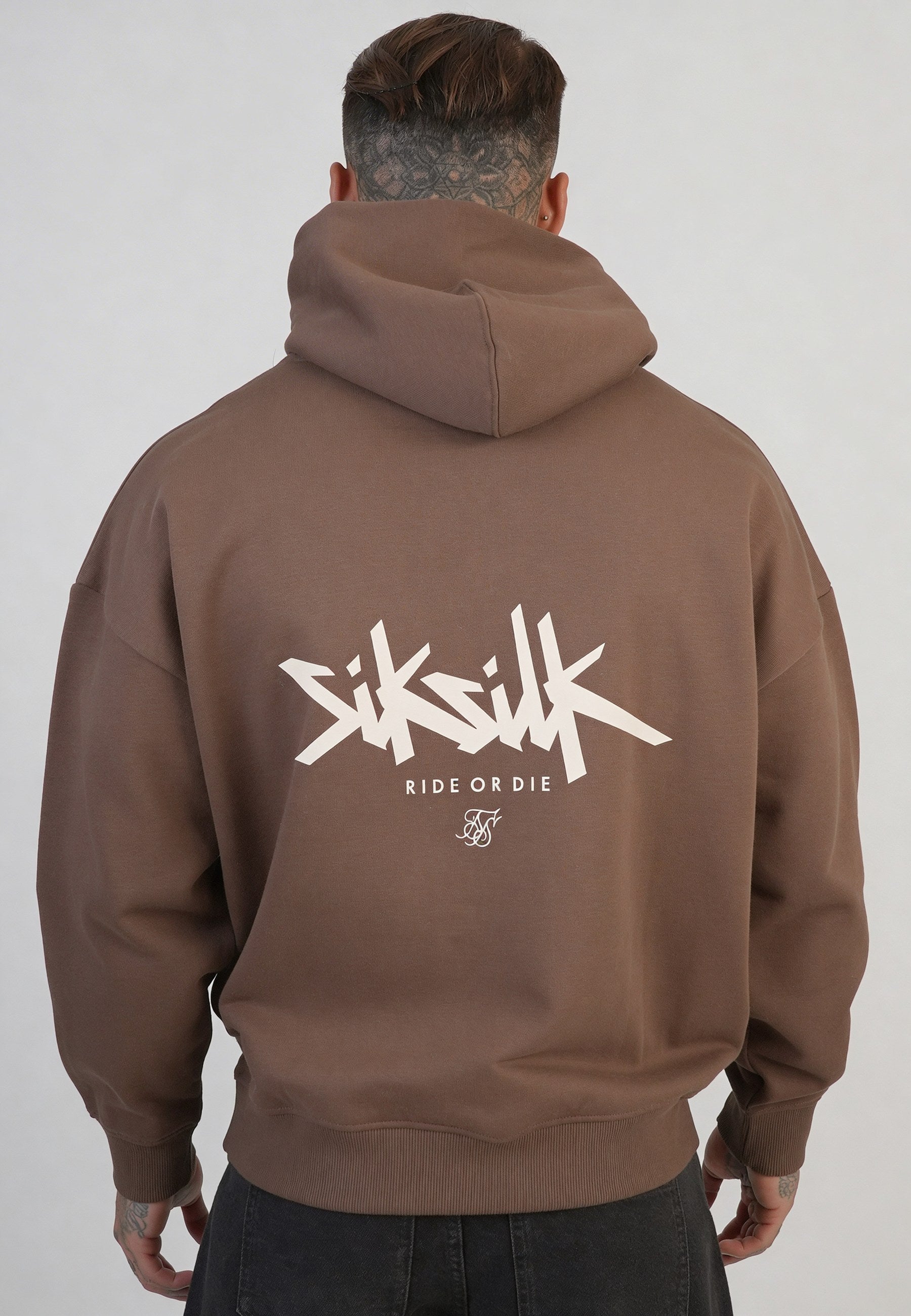 HILLDA トップス　シズニルック SikSilk Mens Brown Graphic Hoodie | SikSilk US