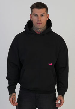 Black Graphic Hoodie
