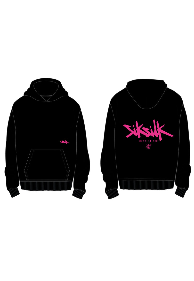 Black Graphic Hoodie