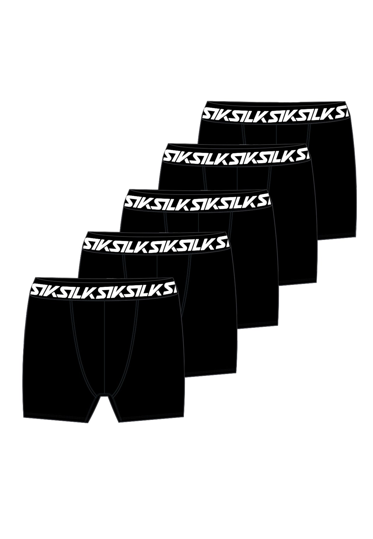 Black Pack of 5 Boxer Shorts