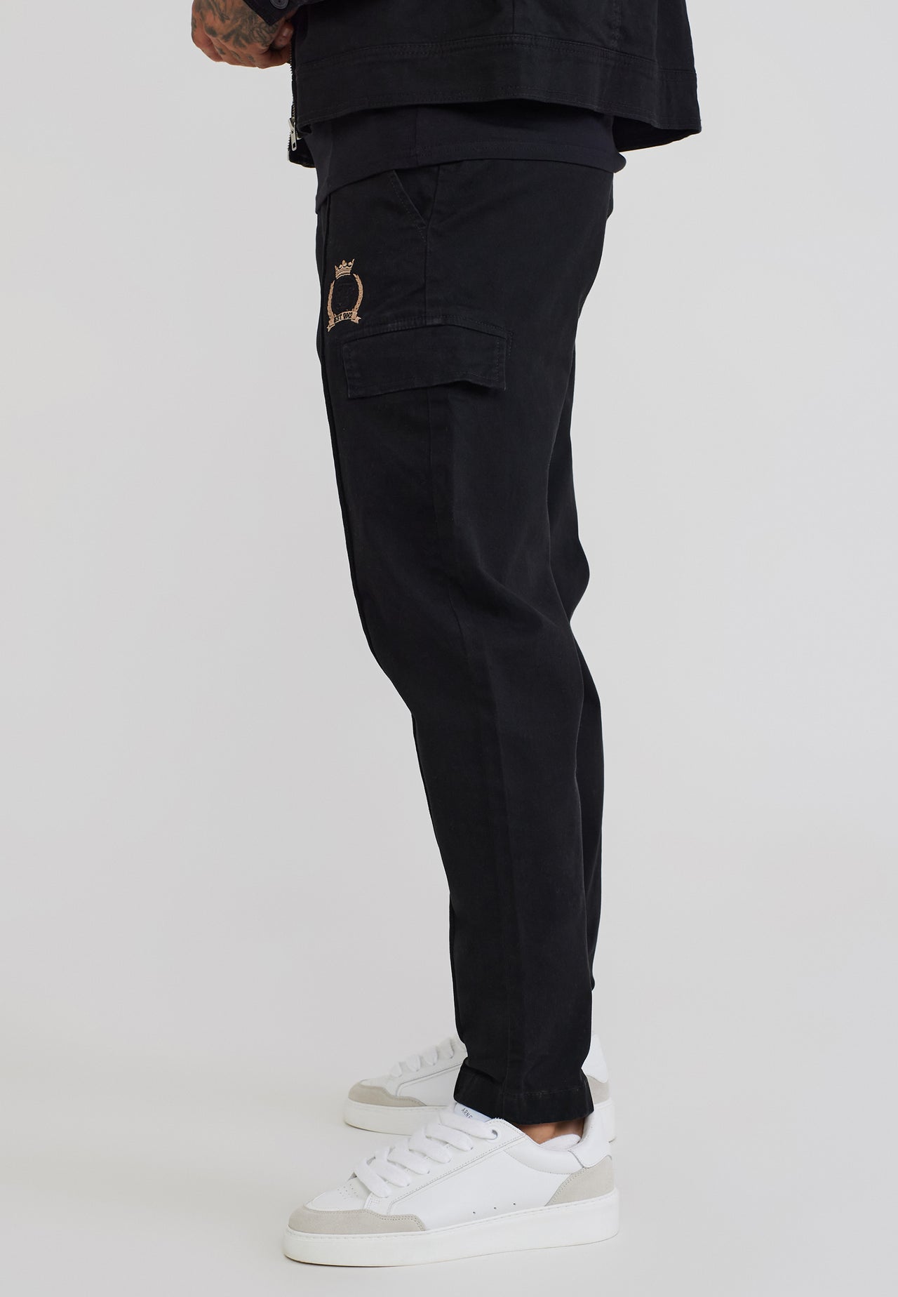 Black Pleated Chino Pants (2)