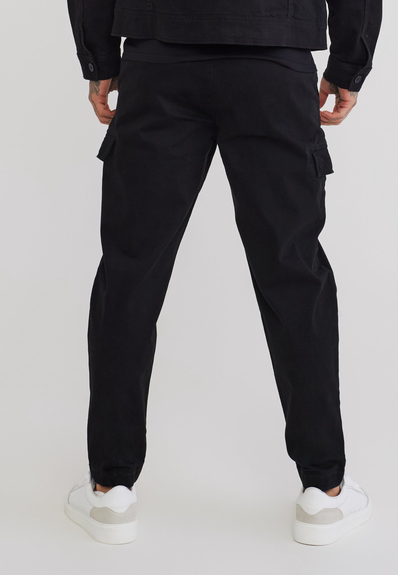 Black Pleated Chino Pants (4)
