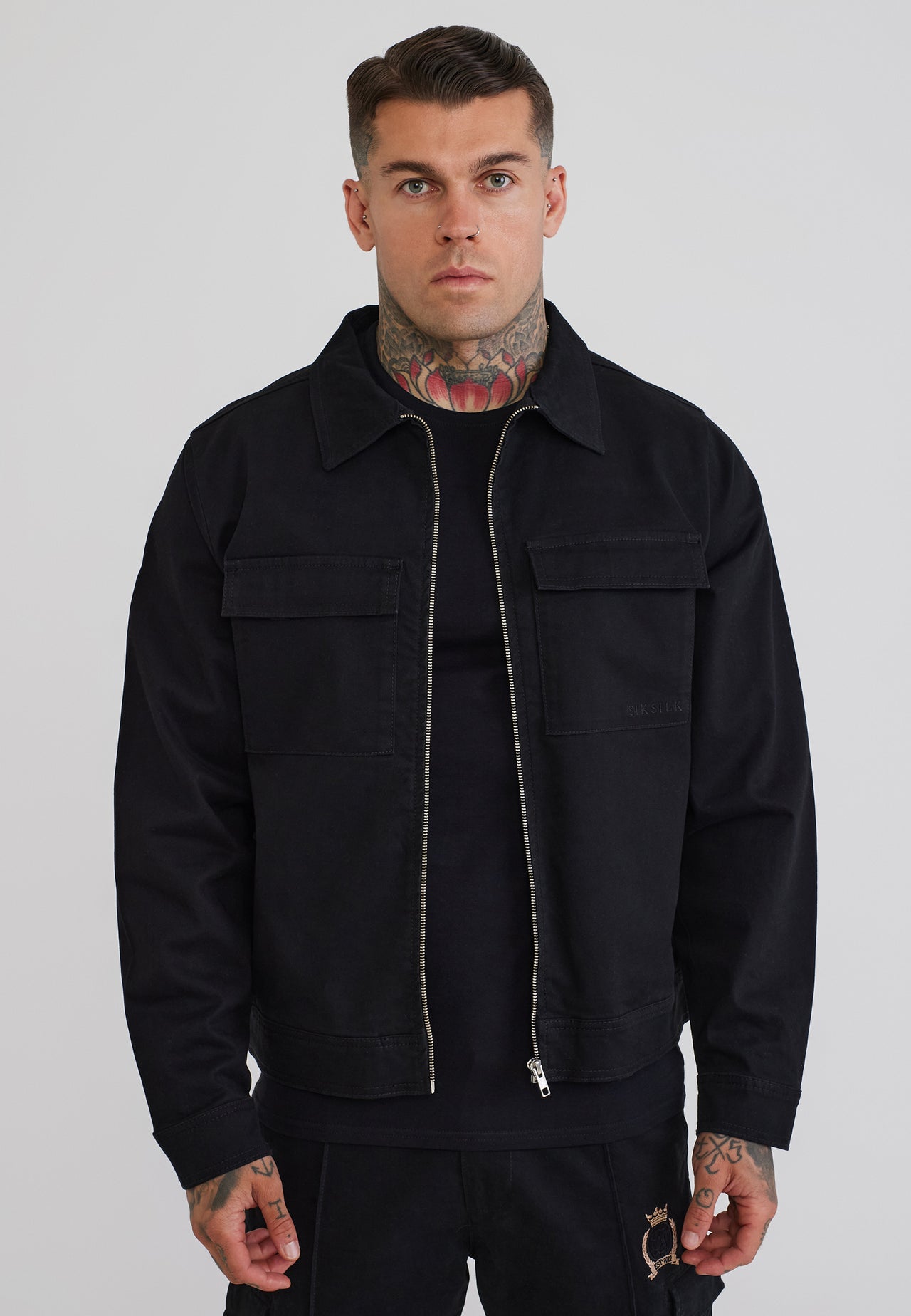 Black Utility Overshirt
