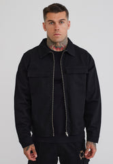 Czarna Koszula Robocza Overshirt
