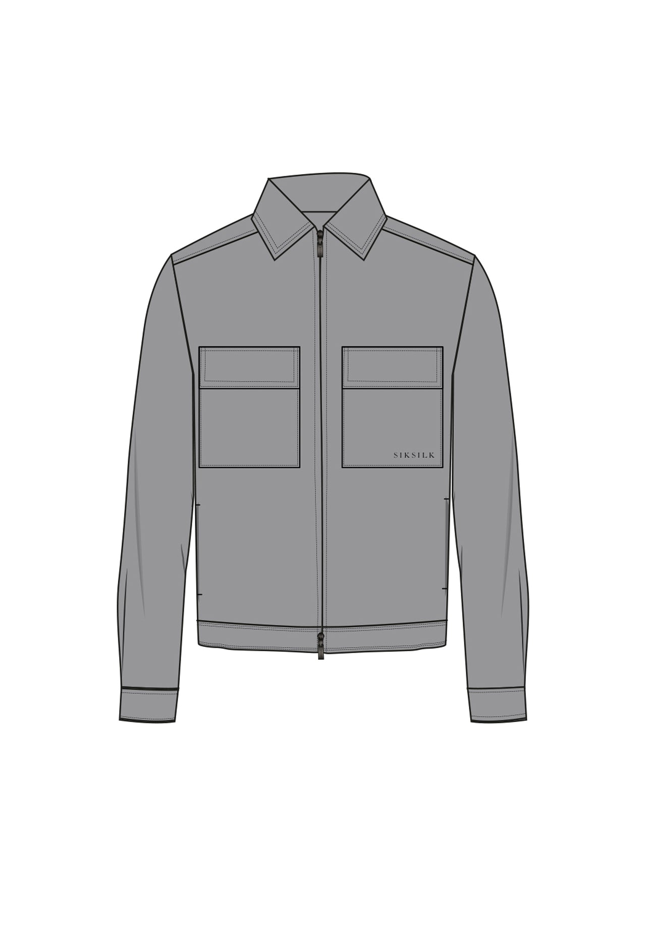 Grey Utility Overshirt
