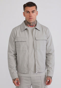 Grey Utility Overshirt