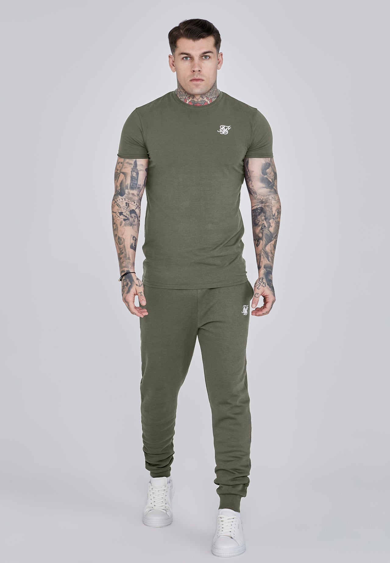 Khaki Green Essentials T-Shirt (1)