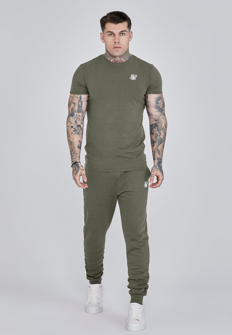 Khaki Green Essentials T-Shirt (1)