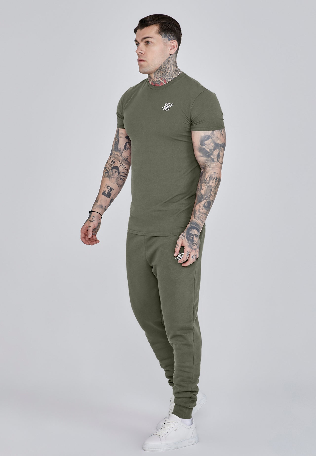 Khaki Green Essentials T-Shirt (3)