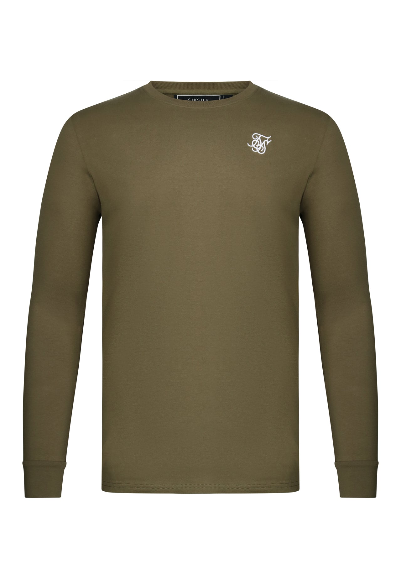 Khaki Green Essentials LS T-Shirt (5)