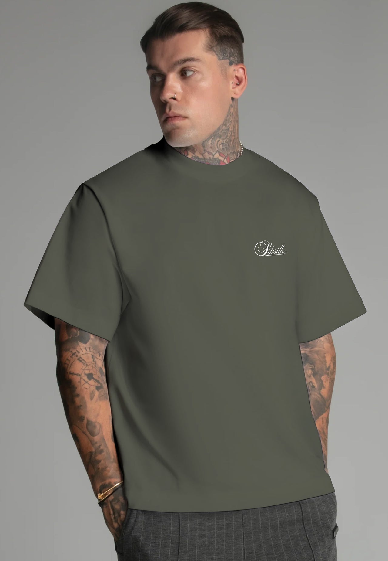 Khaki Green Oversized T-Shirt