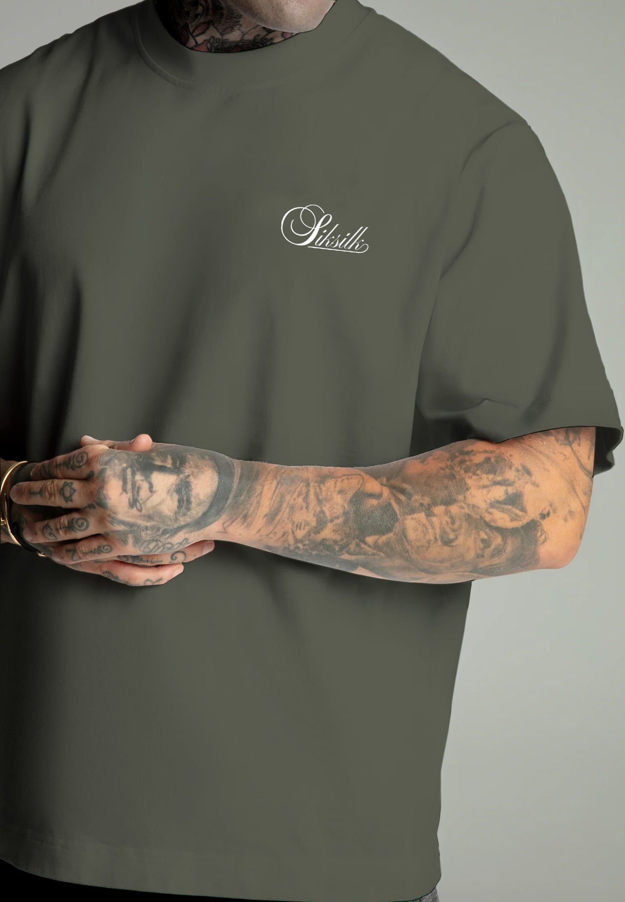 Khaki Green Oversized T-Shirt (3)