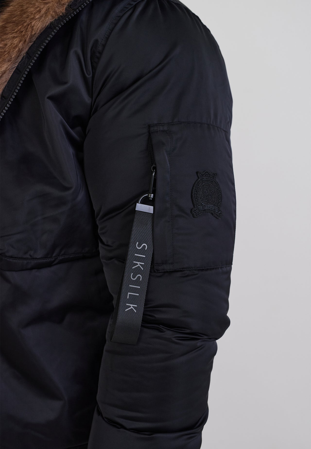 Black Hooded Bomber Jacket (1)