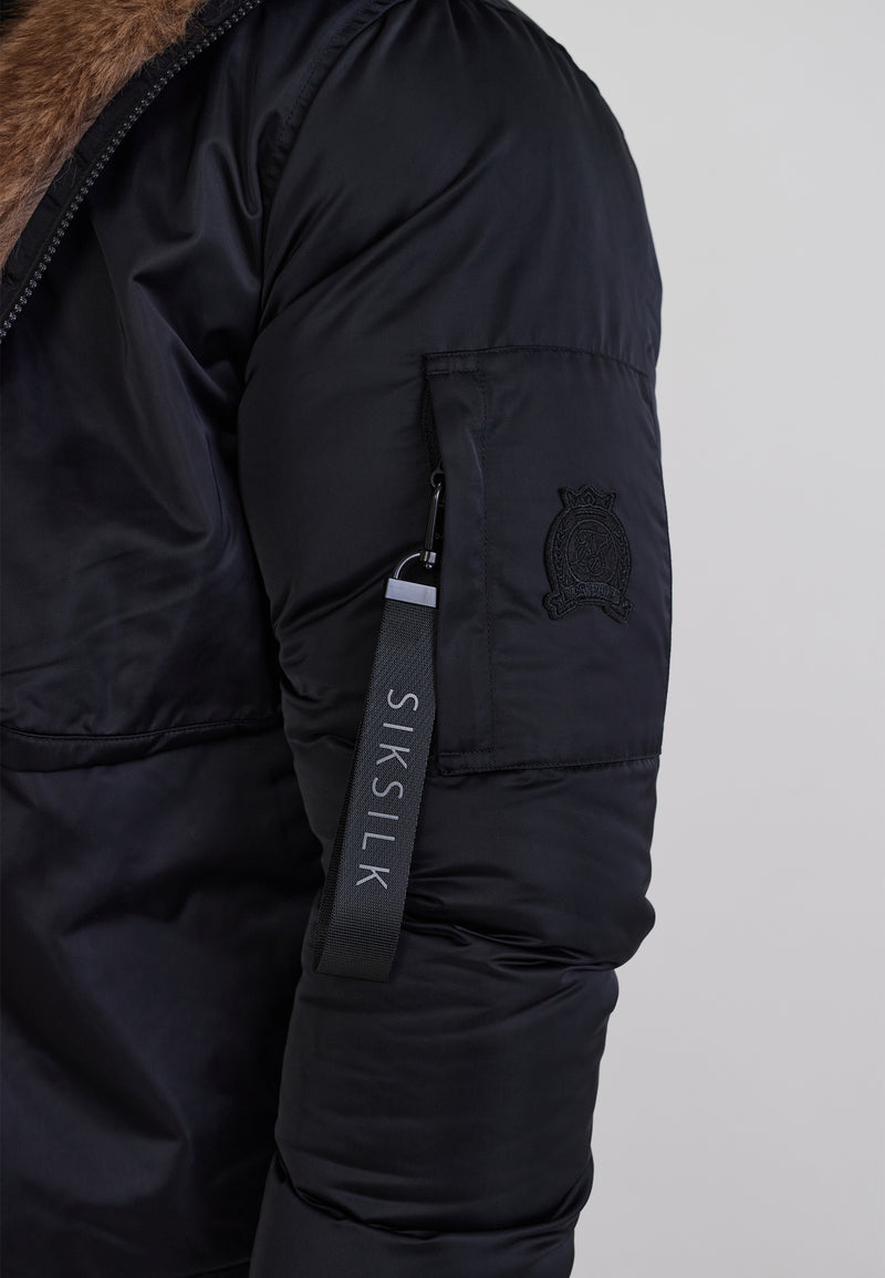 Black Hooded Bomber Jacket (1)