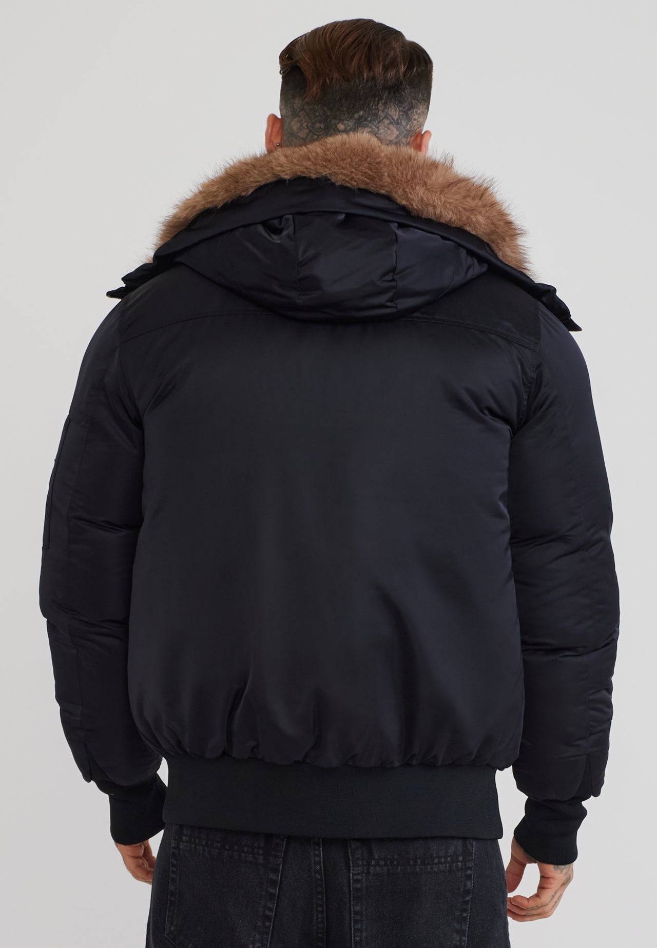 Black Hooded Bomber Jacket (4)
