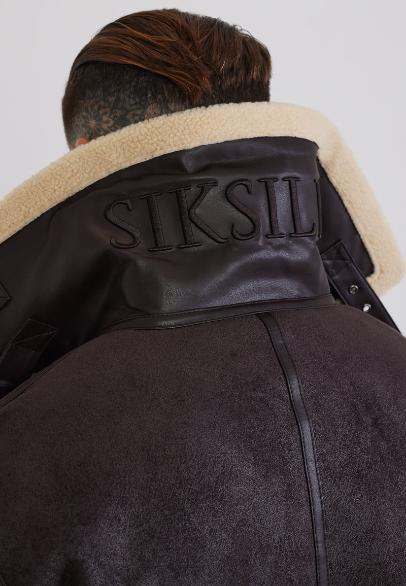 Brown Aviator Bomber Jacket (1)
