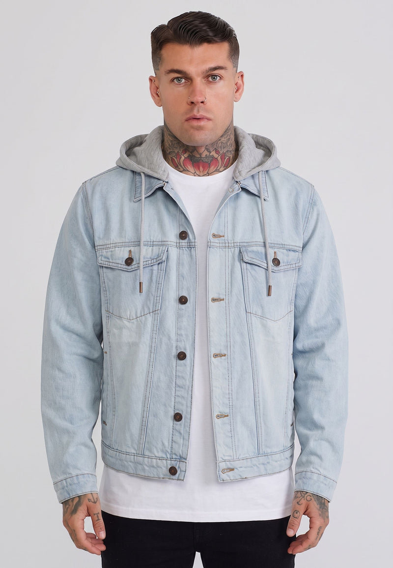 Washed Light Blue Denim Jacket