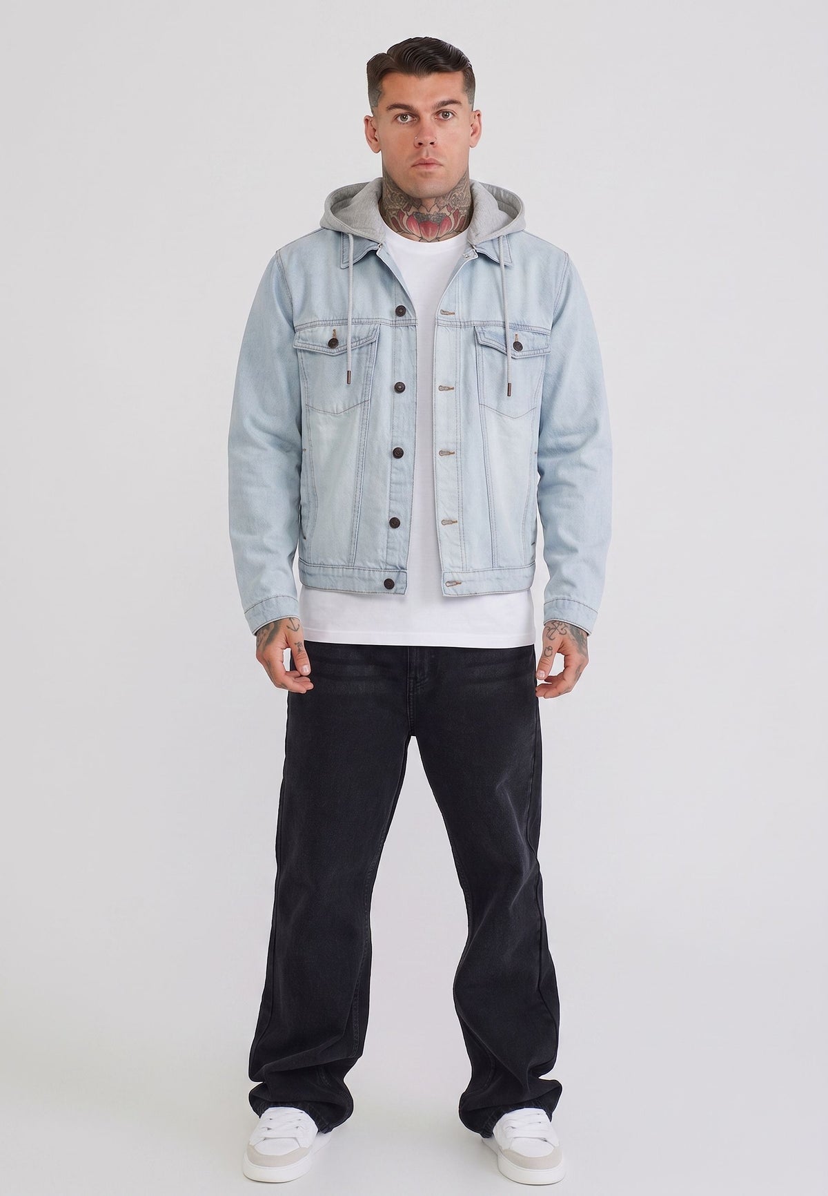 Washed Light Blue Denim Jacket (2)