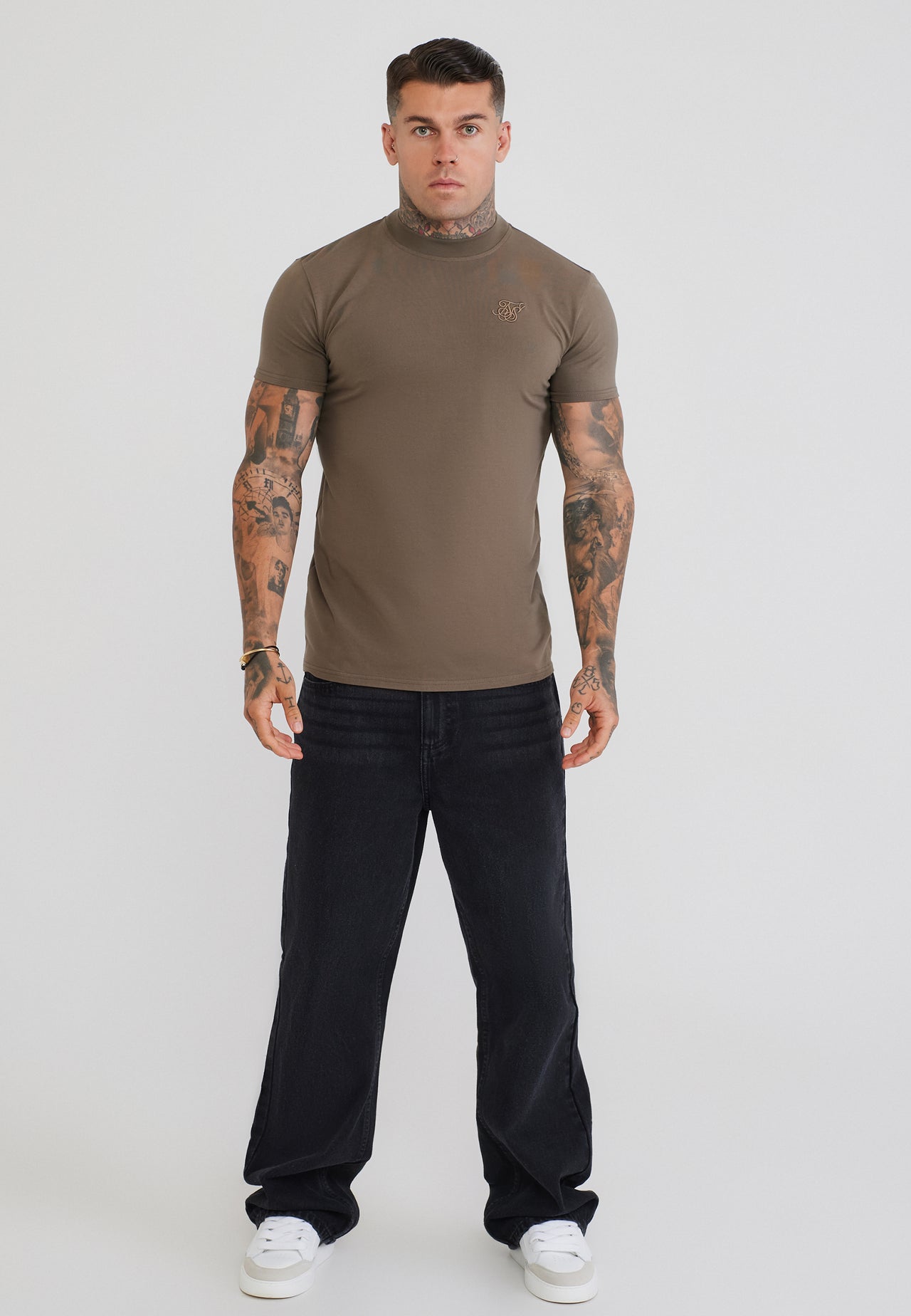 Brown Muscle Fit T-Shirt (2)