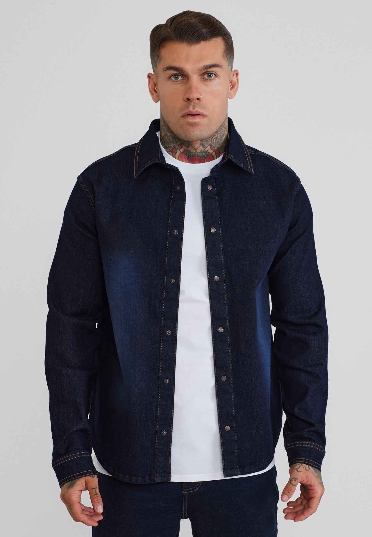 Raw Blue Denim Shirt