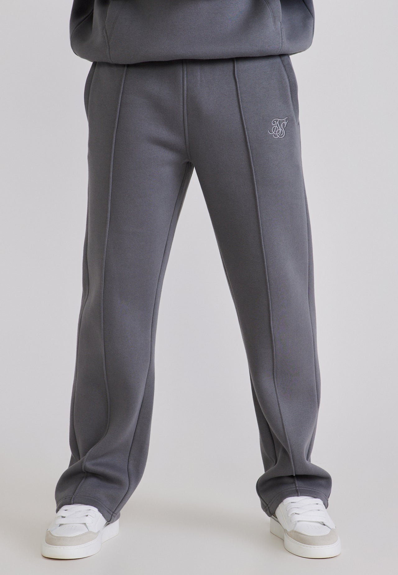 Grey Qtr Zip Hoodie and Joggers Set (2)