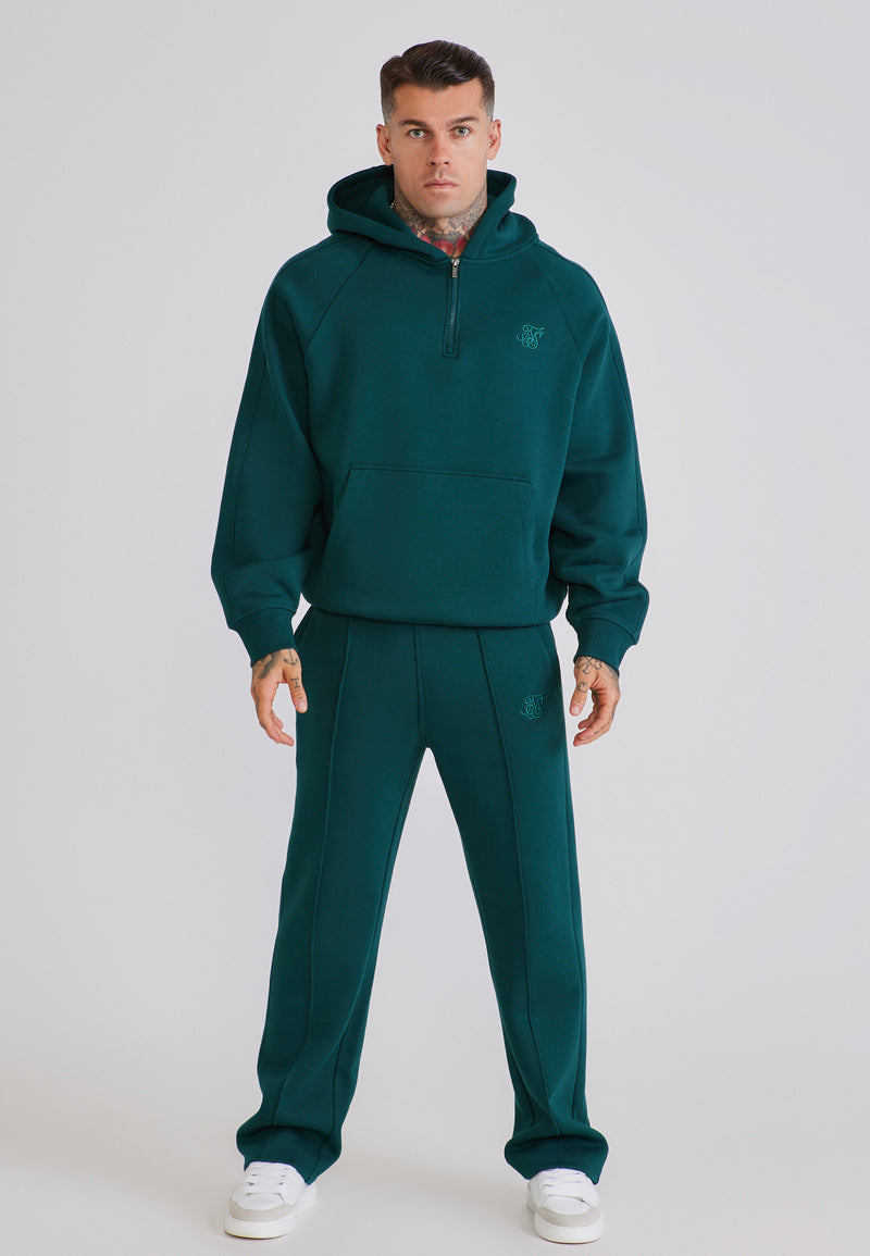Teal Qtr Zip Hoodie and Joggers Set