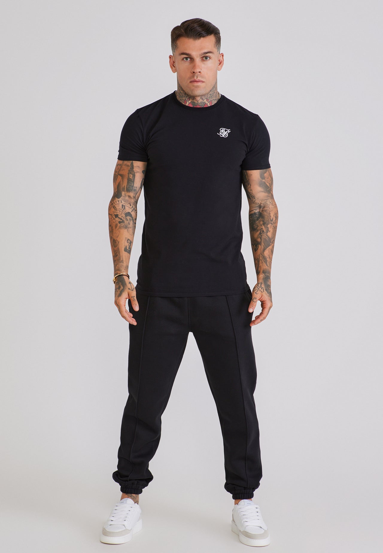 Black Pintuck Joggers (1)