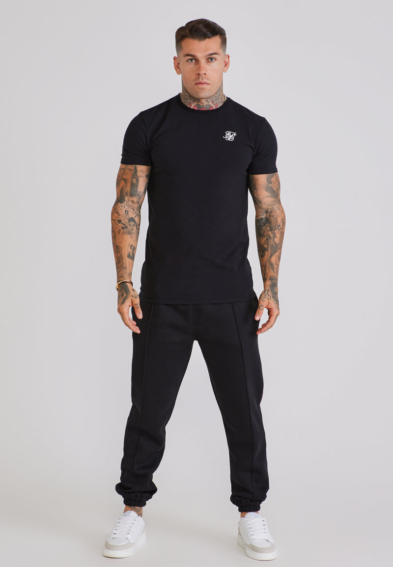 Black Pintuck Joggers (1)