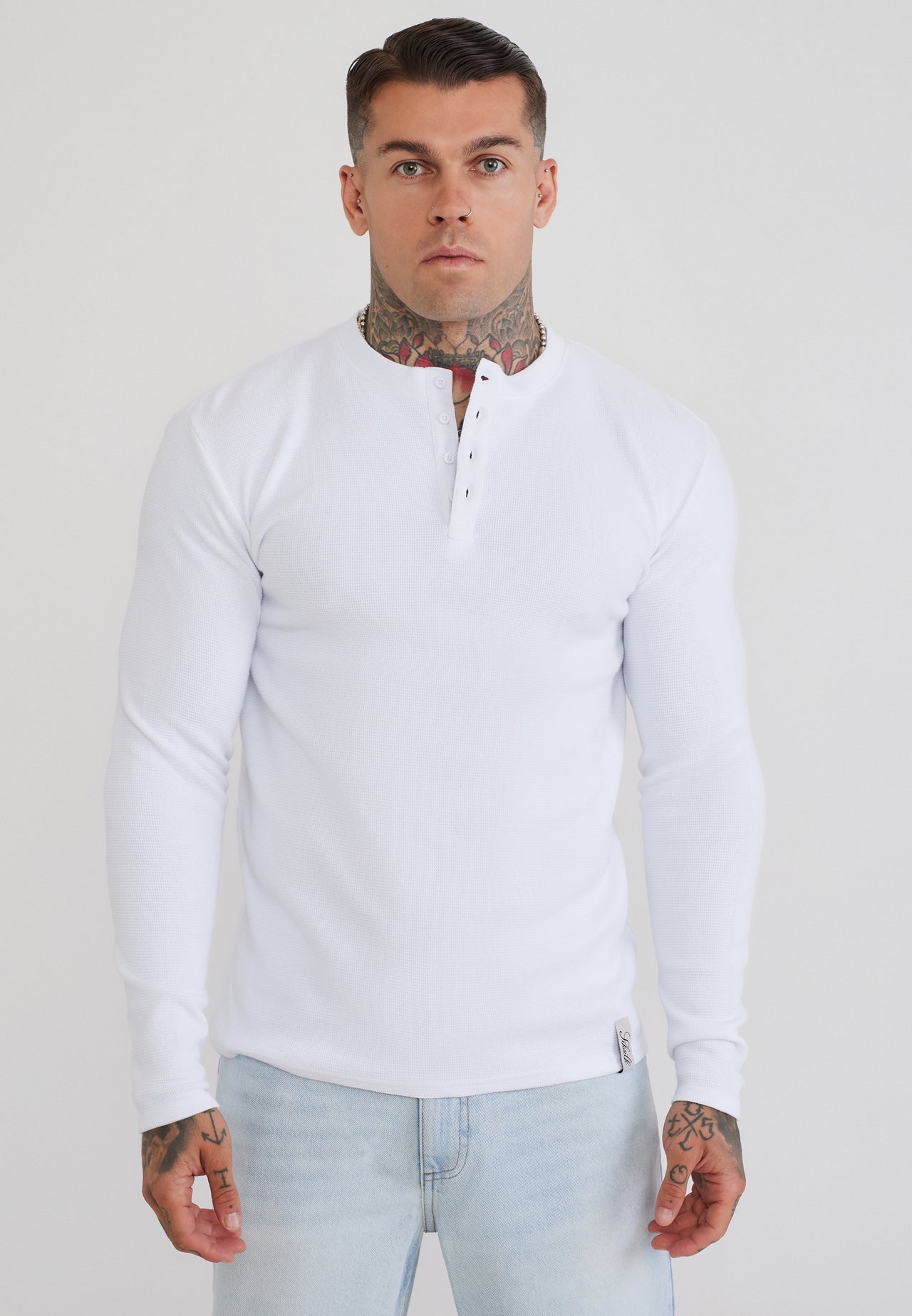 White Henley T-Shirt